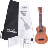 Cordoba Musikinstrument Cordoba Ukulele Player Pack Soprano Ukulele Natural