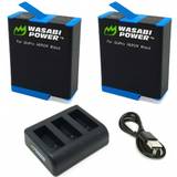 Gopro 10 Batterier & Laddbart Wasabi Power Batterier och Batteriladdare Trippel för GoPro Hero11/10/9 Black Paket
