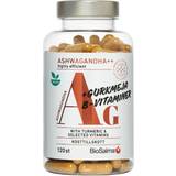 Gurkmeja Vitaminer & Mineraler BioSalma AG Ashwagandha + Turmeric and B Vitamins 120 st