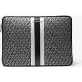 Michael Kors Datorväskor Michael Kors Jet Set Metallic Logo Stripe 13 Inch Laptop Case Silver ONE SIZE