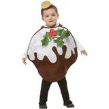 Brun - Mat & Dryck Maskeradkläder Smiffys Childrens Christmas Pudding Glitter Costume