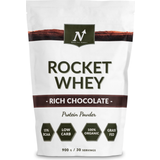 Vassleproteiner Proteinpulver Nyttoteket Rocket Whey Rich Chocolate 900g