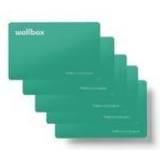 Gröna Korthållare Wallbox RFID-10, RFID-kort, Grön, Vit, 10 styck