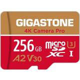 Gigastone 256 GB Minneskort Gigastone 4K Camera Pro microSDXC Class 10 UHS-I U3 V30 A2 100/60 MB/s 256GB