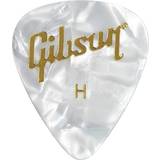 Gibson Plektrum Gibson Pearloid White Picks, 12 Pack Heavy