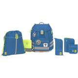 Blåa Väskor Lässig Flexy Unique blå skolväskaset i 7 delar
