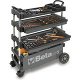 Beta Verktygsvagnar Beta 15 in. 2-Drawers Folding Tool Utility Cart for Portable Use, Gray (Tools Not Included)