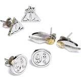 Med lås Smyckesset Harry Potter Earrings 3-pack (silver plated)