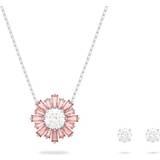 Justerbar storlek Smyckesset Swarovski Sunshine Set - Silver/Pink/Transparent