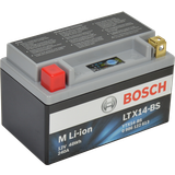 Litiumbatteri 12v Bosch MC litiumbatteri LTX14-BS 12V 4Ah pol till vänster