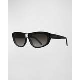 Givenchy Solglasögon Givenchy Shield Sunglasses, 146mm - Black/Gray
