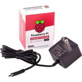 Mobilladdare - Röda Batterier & Laddbart Raspberry Pi 4 Model B Official PSU, USB-C, 5.1V, 3A, US Plug, Black SC0218 Pi Accessory (KSA-15E-051300HU)