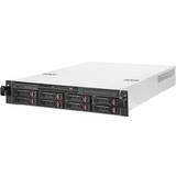 Silverstone Technology SST-RM22-308 2U Rackmount serverfodral, stöder tum/3,5 tum