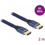 DeLock Blåa - HDMI-kablar DeLock Ultra High Speed certificeret