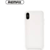 Remax Glas Mobiltillbehör Remax Kellen mjuk silikonväska för iPhone XS X Vit