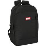 Marvel Svarta Väskor Marvel Ryggsäck för bärbar dator och surfplatta med USB uttag Svart