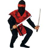Fighting - Svart Maskeradkläder RIO Ninja Fighter Costume Red