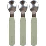 Filibabba Barnbestick Filibabba Silicone Spoons 3-pack Green