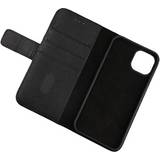 Iphone 11 flip cover RV Plånbok i äkta läder för iPhone 11 Pro Svart