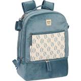 Turkosa Väskor Safta Backpack Accessories Baby Mum Leaves Turkos (30 x 43 x 15 cm)