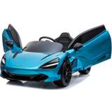 Megaleg Metall Elbilar Megaleg McLaren 720S 12v blå-lakering m/gummihjul