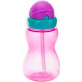 Vattenflaska sugrör Nappflaskor & Servering Canpol Babies Sport Cup barnflaska med sugrör 12m Pink 270 ml