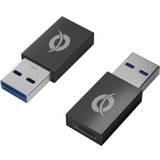 Conceptronic Kablar Conceptronic Adapter USB-C -> USB-A 3.0,2 StÃ¼ck