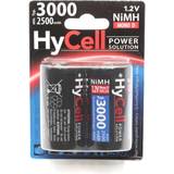 Hycell Laddbart batteri D (R20) NiMH HR20 3000 2500 mAh 1.2 V 2 st