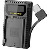 NiteCore Batterier & Laddbart NiteCore Batteriladdare UNK2 för Nikon EN-EL15 batterier Dubbel