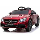 Injusa "Elektrisk bil för barn Mercedes Benz Amg C63 Röd Ljus med ljud Radiokontroll 12 V"