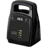 AEG Automotive 10274 Billaddare LG 12, 12 volt/12 ampere, med LED-skärm, skyddsisolerade batteriklämmor