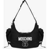 Svarta Väskor Moschino Double SmileyÂ Logo Nylon Hobo Bag