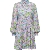 Lila - Skjortklänningar Selected Floral Shirt Dress
