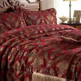 Riva Sängkläder Riva Paoletti Shiraz Sängöverkast Guld, Röd (275x275cm)