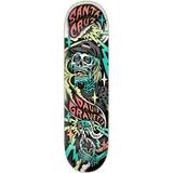Santa Cruz Pro Deck Gravette Hippie Skull Skateboard Deck 8.3´´