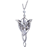Noble Collection Smycken Noble Collection Lord of the Rings Arwen Evenstar Pendant Necklace - Silver/Transparent