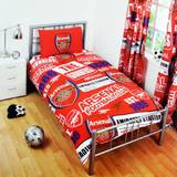 Arsenal Sängkläder Arsenal Single Patch Design Football Logo Påslakan Röd, Multifärgad (200x135cm)