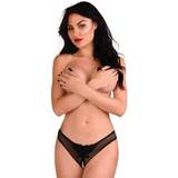 Indra Indra Crotchless Beaded Thong L/XL