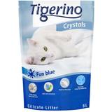 Tigerino Husdjur Tigerino Ekonomipack: 6 5 l Crystals kattsand Fun - blått