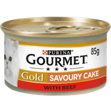 Purina Katter - Nötkött Husdjur Purina Gourmet Gold Savoury Cake Beef Wet Cat Food 0.1kg