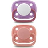 Esska Barn- & Babytillbehör Esska Knob Pacifier Silicone 4-36 months 2-pack - Pink/Purple