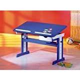 Skrivbord Furniturebox Lilium Barn Blå/Vit - Blå/Vit