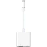 Kabeladaptrar - Lightning Kablar Apple Lightning - USB A/USB C M-F Camera Adapter 0.1m