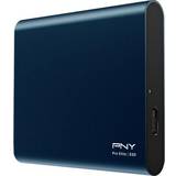 PNY Extern Hårddisk PNY Pro Elite Color Edition CS2060 Portable SSD Type-C Dark Blue 1TB