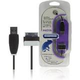Bandridge USB-kabel Kablar Bandridge Synk Laddningskabel Samsung 30-Pin Hane A hane 1.00