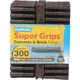 539 Solid Wall Super Grips Fixings Brown
