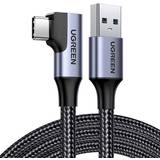 Ugreen USB A-USB C - USB-kabel Kablar Ugreen Angled USB C -USB A 3.0 M-M 1m