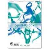 Kontorsmaterial NORDIC Brands Spiralblock A5 60g 100