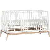 Leander Bedside cribs Leander Luna Babysäng - 140x70 Vit/Ek