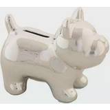 Silver Sparbössor Barnrum Dkd Home Decor "Sparbössa Barn Hund Dolomite 14 11,4 cm"